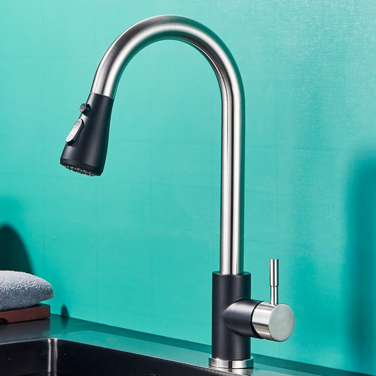 360° Pull-Out Kitchen Mixer Tap
