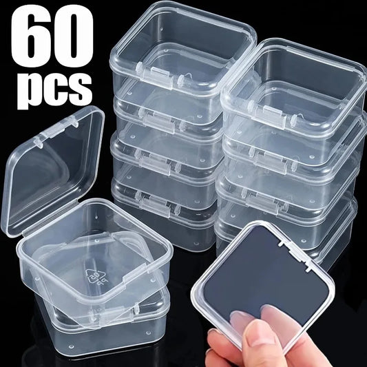 Mini Transparent Jewelry Storage Box – 60/6PCS