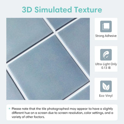 3D Self-Adhesive Wall Tile Stickers – 30x30cm