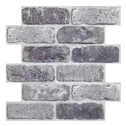 3D Matte Brick Wall Stickers 30×30cm
