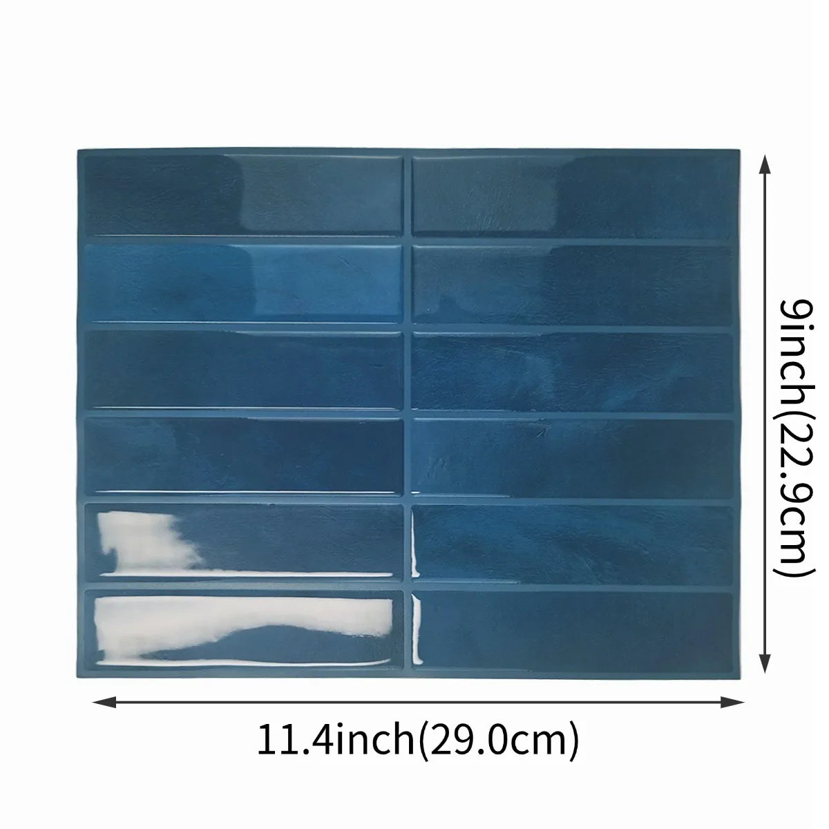 3D Green Mosaic Peel & Stick Wall Panel