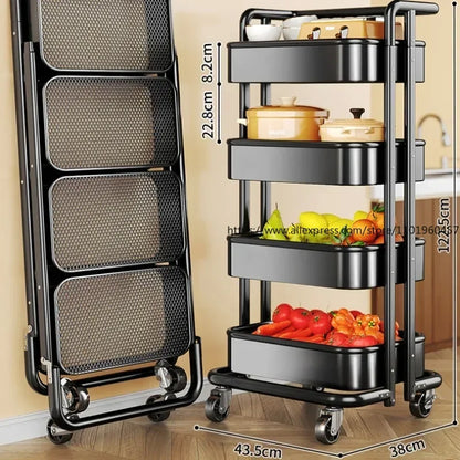 Kitchen Trolley Storage Rack