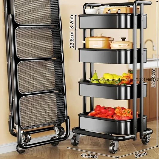 Kitchen Trolley Storage Rack