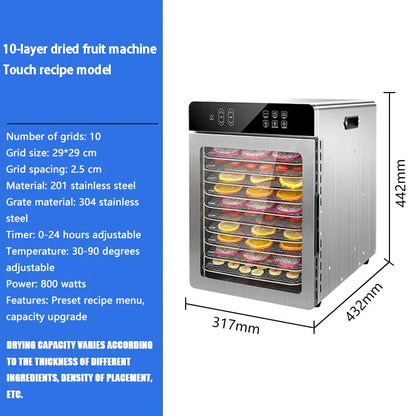 Multi-Tray Food Dehydrator Dryer