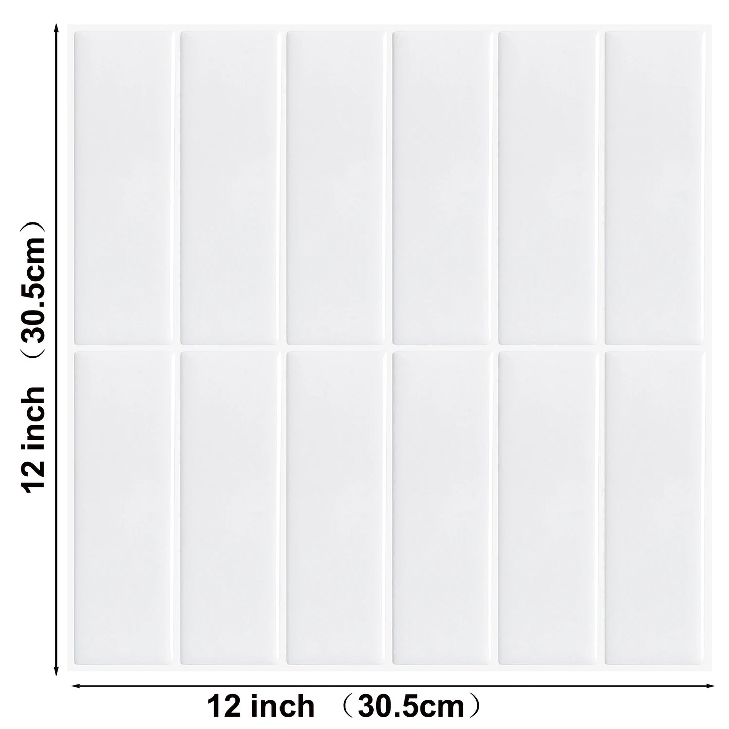 4pcs 3D Self-Adhesive Waterproof Wall Tiles