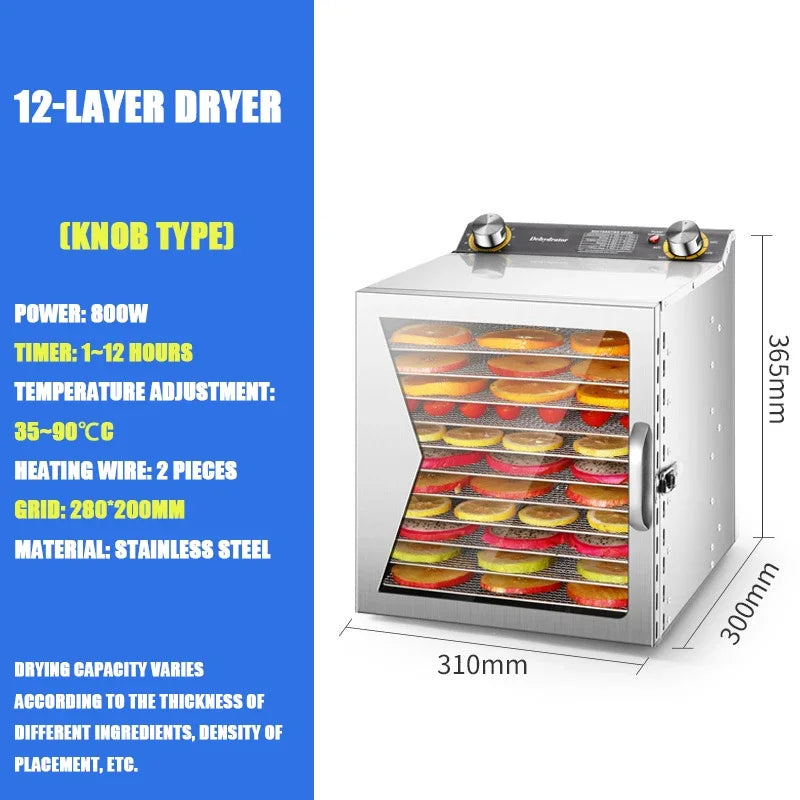 6–18 Layer Food Dryer