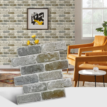 3D Matte Brick Wall Stickers 30×30cm